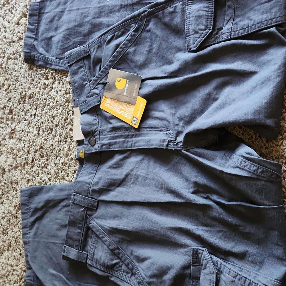 Carhartt NWT  Men's Relaxed Fit Gray Cargo Pant Size 36x32 - Picture 4 of 10